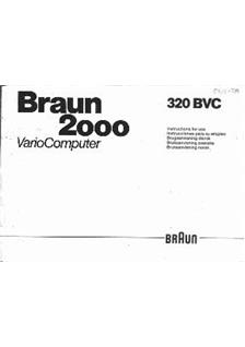 Braun (Flash) 320 BVC manual. Camera Instructions.